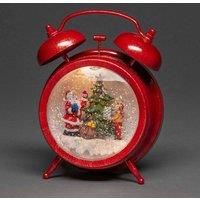 Konstsmide Alarm Clock with Santa Water Spinner Lantern