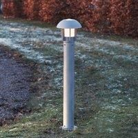 Konstsmide 512-312 Heimdal Aluminium Pathway Light / 1.02m High / Opal-Frosted Glass Globe / Grey