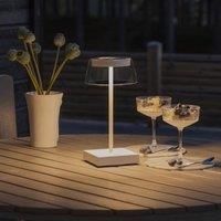 Konstsmide Scilla LED table lamp with USB, white