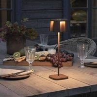 Konstsmide Rechargeable Battery LED Cordless Table Lamp with Three Light Modes Touch Control Dimmer and Selectable Colour White and Warm White USB Charging Dock Included