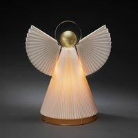 Angel decorative light paper E14 white/brass 54cm