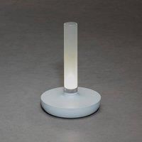 Konstsmide Biarritz LED table lamp IP54, battery, CCT, white