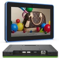 8 inch meeting room schedule display touch screen, multicolor LED frame, Android 11, wifi 6,