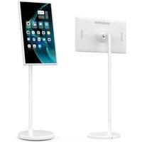 21.5" portable tv stand on wheels, battery powered TV, Android OSD, 4GB RAM, 128GB onboard memory,