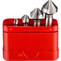 Dormer G2362 4 Piece HSS Straight Shank 90 Countersink Set