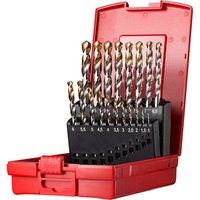 A095 Set 201 HSSTin Jobber Drills (19Pce)  Dormer