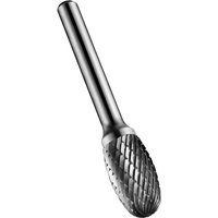 Dormer 809966 9.6mm x 6mm Solid Carbide Rotary Bright Burr Oval