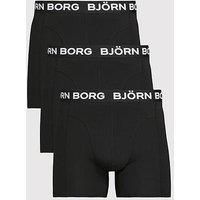 Bjorn Borg Bamboo Cotton Blend Boxer 3 Pack - Black
