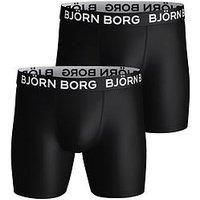Bjorn Borg 2 Pack Of Sports Microfibre Boxers - Black