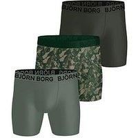 Bjorn Borg 3 Pack Of Sports Microfibre Boxers - Green