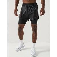 Bjorn Borg Running Shorts 2 In 1 - Black