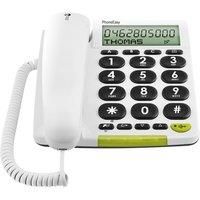 Doro PhoneEasy 312cs Landline Phone - House Phone - Big Button Corded Telephone with Display - Ideal for Seniors - Caller ID - Visual Ring Indicator - Speed Dial - Speakerphone - No Answerphone