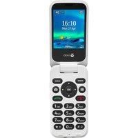 Doro 6820 4G Unlocked Flip Mobile Phone for Seniors with Talking Number Keys, 2MP Camera, Assistance Button and Charging Cradle [UK and Irish Version]