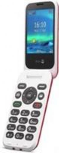 NEW Doro 6820 Flip Mobile Phone 128MB 4G 2.8'' SIM-Free Unlocked - Red & White