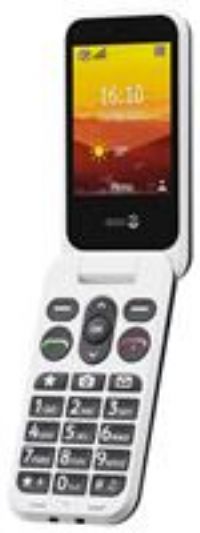 Doro Leva L20 Unlocked Mobile Phone for Seniors - Large Display - Powerful HD Sound - Camera - Assistance Button with GPS Location - Basic Phone Without Internet (Black)