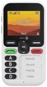 Doro - Leva X10 - Senior Mobile Phone - Unlocked 4G Phone - 4 Pre-Recorded Numbers - Assist Key with GPS - Security Timer - SMS Only - Charger Included - White