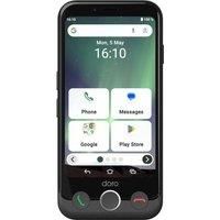 Doro - Aurora A10 Mobile Phone – Senior Smartphone – Easy to Use – Assistance Button with GPS Location – Hearing Aid Compatible – USB Cable Included – Graphite