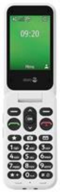 Doro Phone Leva E22-4G Flip Phone For Elderly - Large 2.8" Screen, High Contrast Keys, Loud & Clear Sound, HD Voice, Camera, Secure Button - Charging Cradle - Black/White