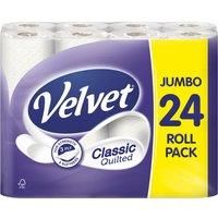 Velvet Classic Quilted 24 Toilet Rolls