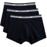 GANT Men/'s Basic Trunk 3-Pack, Marine, XXL