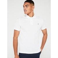 GANT Men/'s REG Shield SS Pique Polo, White, 3XL