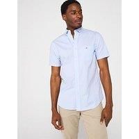 GANT Mens Fit Classic Poplin Short Sleeve Shirt Light Blue S