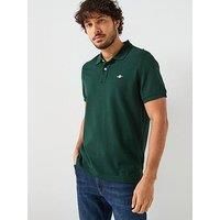 GANT Mens Piqué Polo Shirt Tartan Green XL