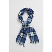 Gant Herringbone Check Merinowool Woven Scarf Vintage Blue