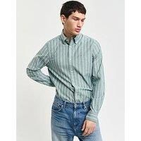 Gant Slim Fit Oxford Long Sleeve Shirt - Green
