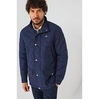 GANT Men's Quilted Windcheater Jacket, Blue