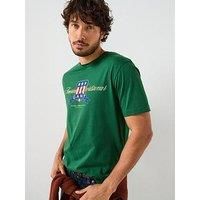 Gant Vintage Logo Graphic T-Shirt - Green