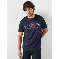 Gant Vintage Logo Graphic T-Shirt - Navy