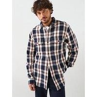 GANT Men's Heavy Twill Check Overshirt, Multicoloured