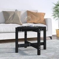 Coffee Table Black 62.5x45 cm Solid Wood Pine