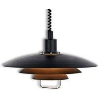 Marksljd Black Kirkenes hanging light, height-adjustable