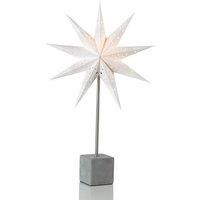 Marksljd Decorative star table lamp Hard, 58 cm high white