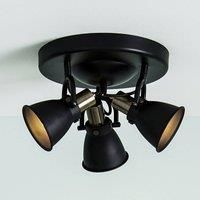 Marksljd Alton ceiling light in black, spots adjustable
