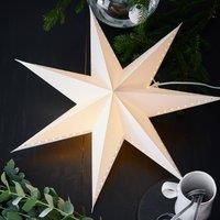 Marksljd Lively decorative star, hanging, white, 60 cm