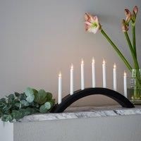 Marksljd Avento candelabra made of wood 7-bulb, black