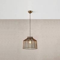 Marksljd Capanna pendant light, metal, antique brass