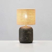 Marksljd Montagna table lamp, concrete, jute, 45 cm high