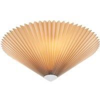 Marksljd Plisado ceiling light, beige, 42 cm