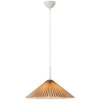 Marksljd Plisado pendant light, pleated lampshade beige