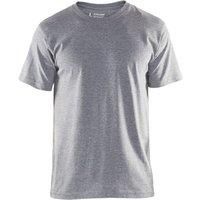 Blaklader grey melange men's cotton-mix short-sleeve T-shirt #3525