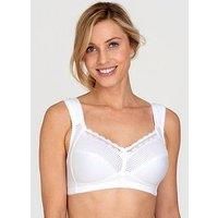 Miss Mary of Sweden Diamond Women's Full Cup Supportive Non-Wired Bra White