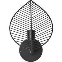 PR Home Elm wall light with a plug, black