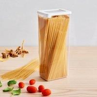 GASTROMAX Dry Food Keeper 2.25 Liter Transparent White Colour, One Size