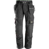 Snickers 6902 Mens Flexiwork Work Holster Pocket Trousers Regular Fit Black 39" 30"