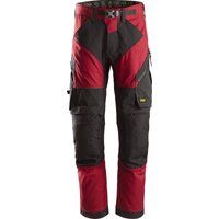 Snickers 6903 Flexiwork Work Trousers Red / Black 33" 28"