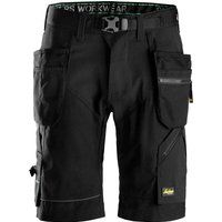 Snickers 6904 Mens FlexiWork Comfort Holster Pocket Shorts Black 31"